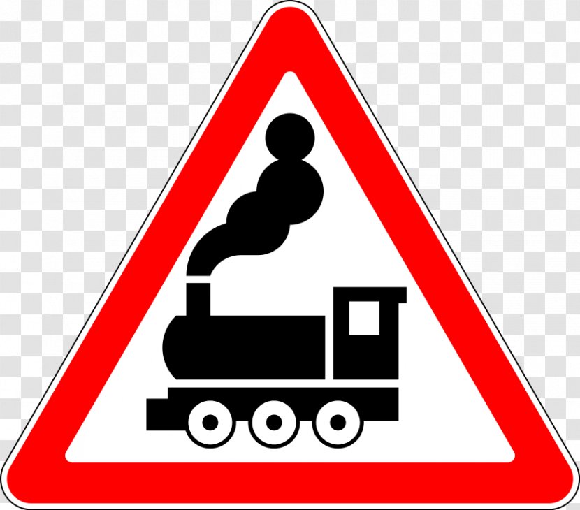 Level Crossing Road Traffic Sign Warning The Highway Code - Area Transparent PNG