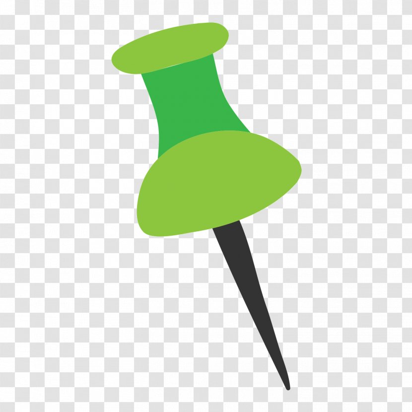 Drawing Pin Green Computer File - Pushpin Transparent PNG