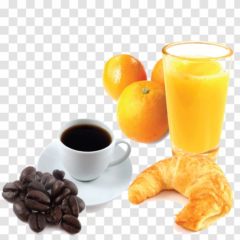 Orange Juice Coffee Apple - Kifli - Bread And Transparent PNG