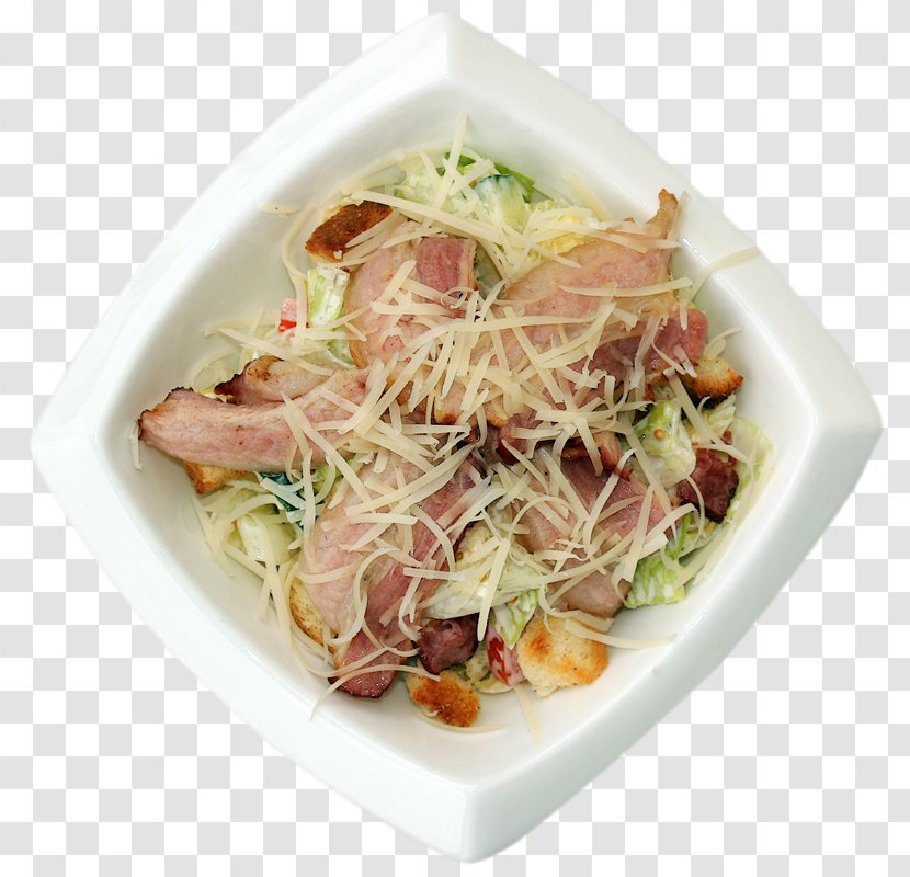 Carpaccio Bacon Caesar Salad Shirataki Noodles Transparent PNG