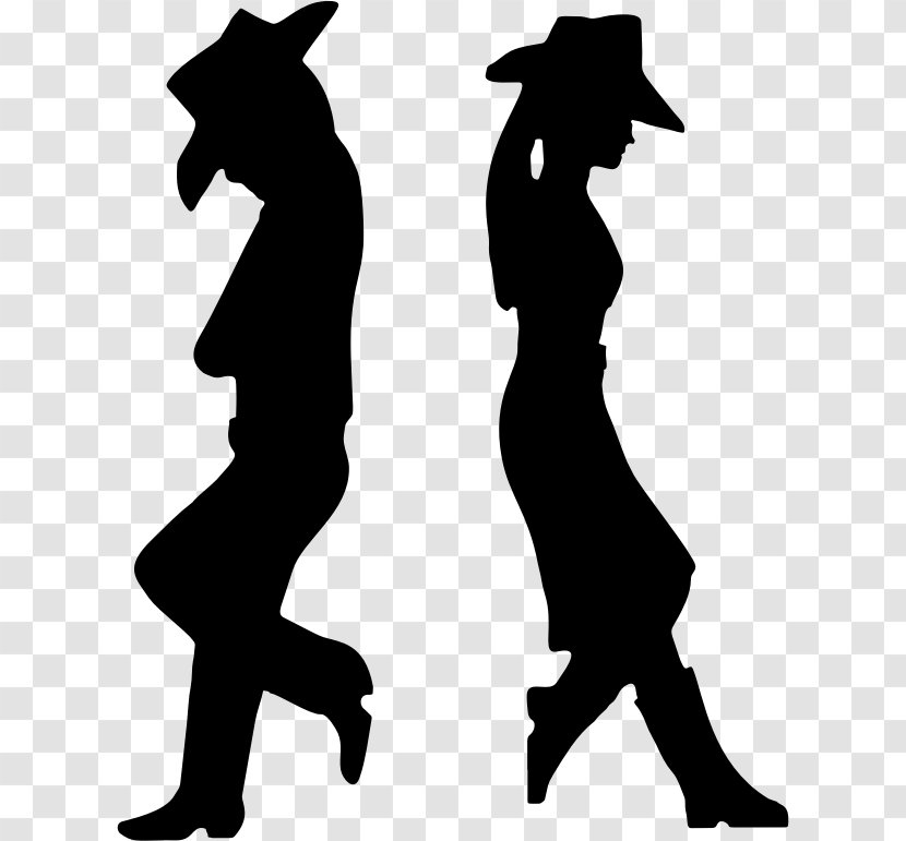 Cowboy Silhouette Western Clip Art - Boot Transparent PNG