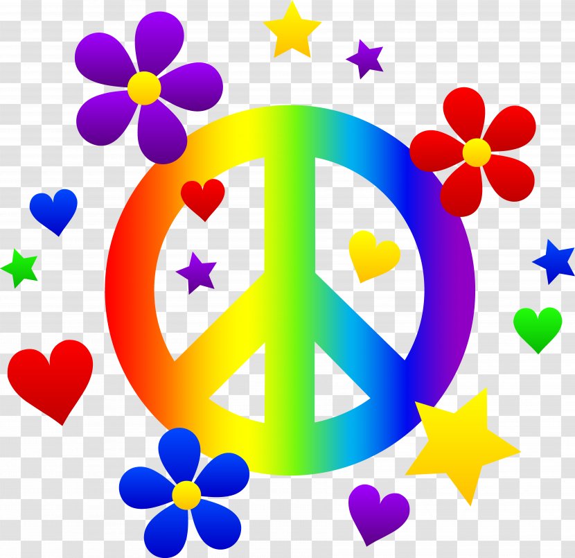 Peace Symbols Free Content Clip Art - Website - Groovy Cliparts Transparent PNG