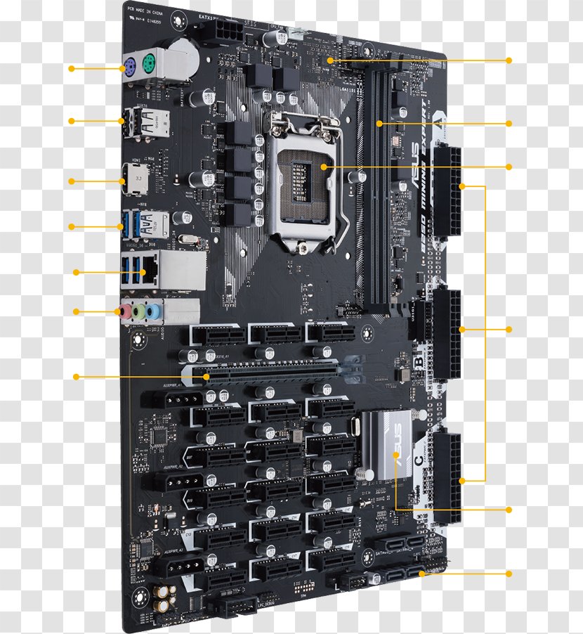 Motherboard PCI Express LGA 1151 ATX DDR4 SDRAM - Serial Ata - Power Socket Transparent PNG