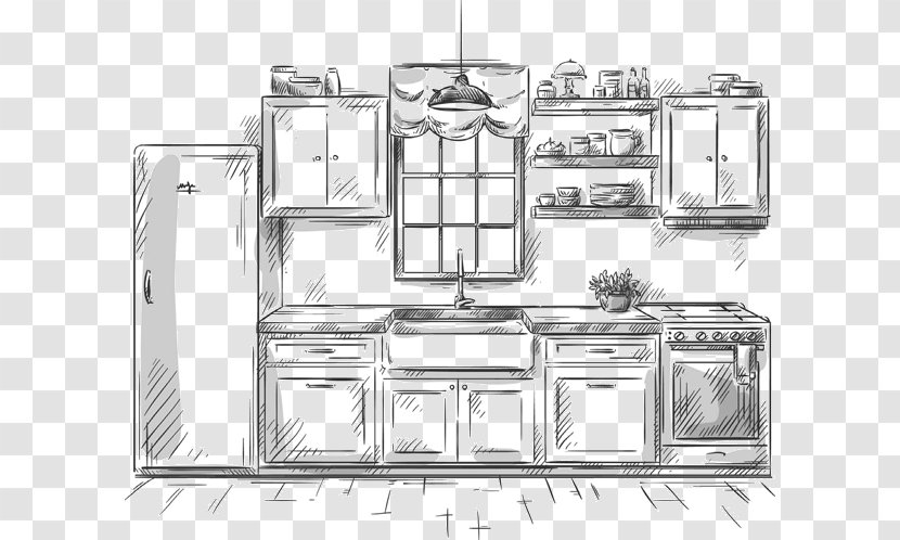 Kitchen Utensil Drawing Cabinet Transparent PNG