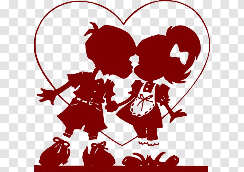 Kiss Valentine's Day Clip Art - Cartoon Transparent PNG
