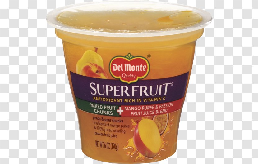 Orange Juice Fruit Cup Vegetarian Cuisine Del Monte Foods - Citric Acid - Passion Transparent PNG