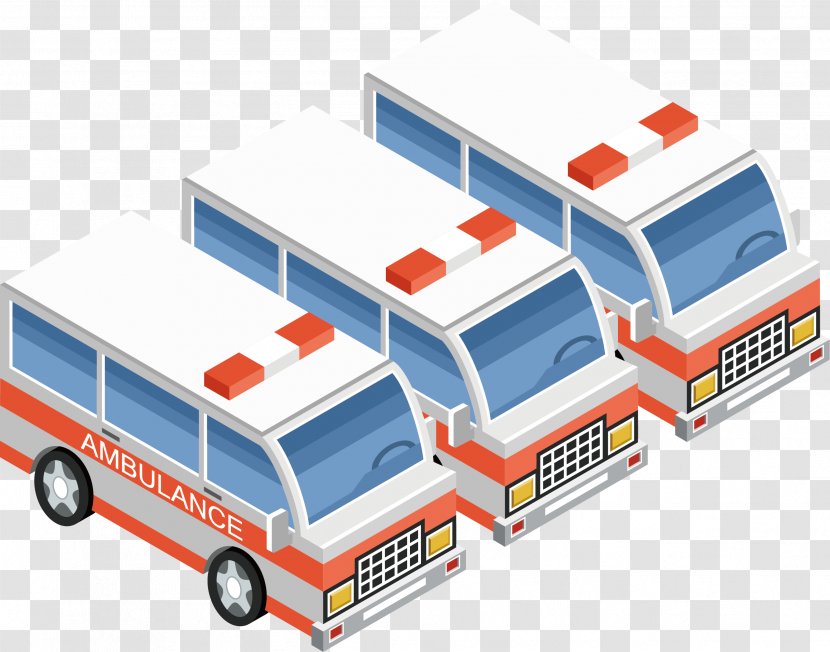 Car Motor Vehicle Van Ambulance - Cartoon Transparent PNG