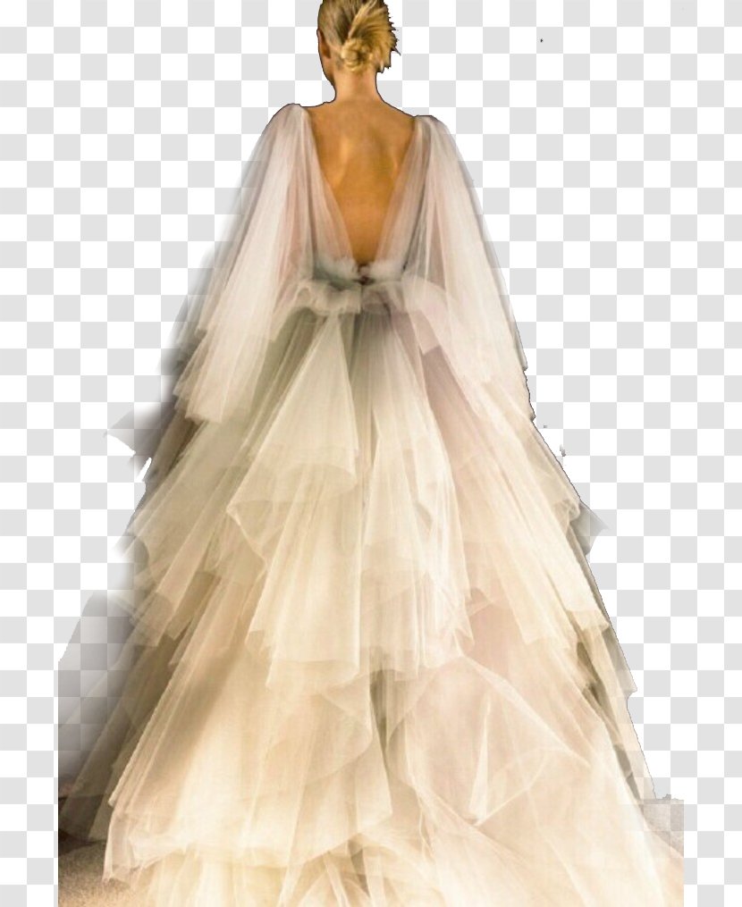 New York Fashion Week Haute Couture Marchesa Show - Costume - Wedding Back Transparent PNG