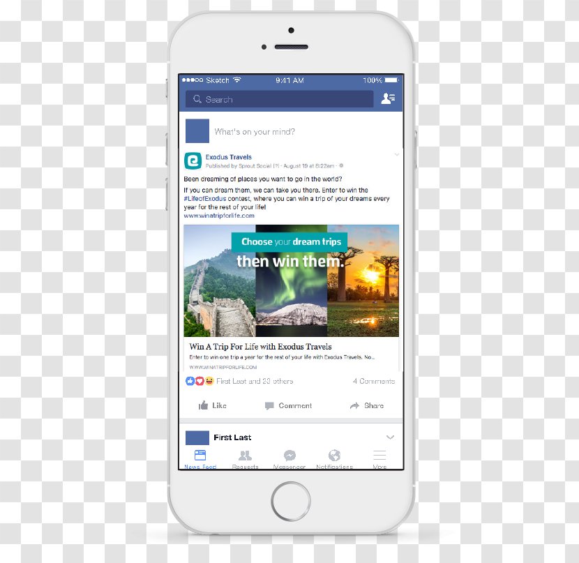 Social Media Smartphone Advertising - Multimedia Transparent PNG