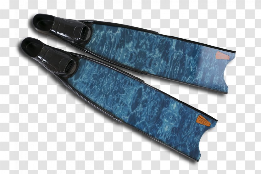 Diving & Swimming Fins Glass Fiber Leaderfins Blue Camouflage - Utility Knife Transparent PNG