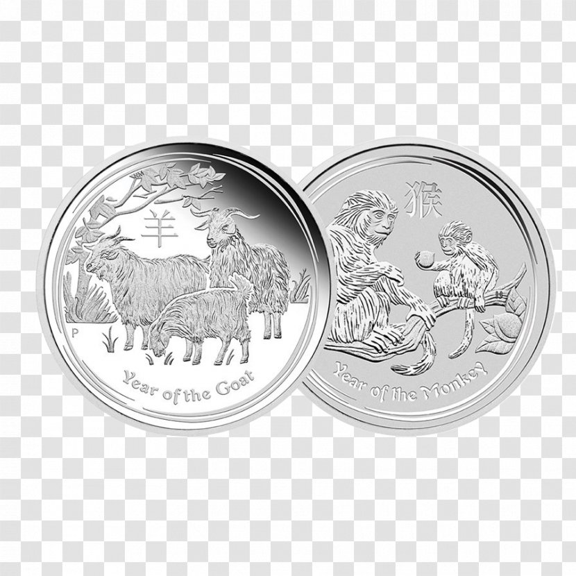 Silver Coin Perth Mint Lunar Series - Proof Coinage Transparent PNG