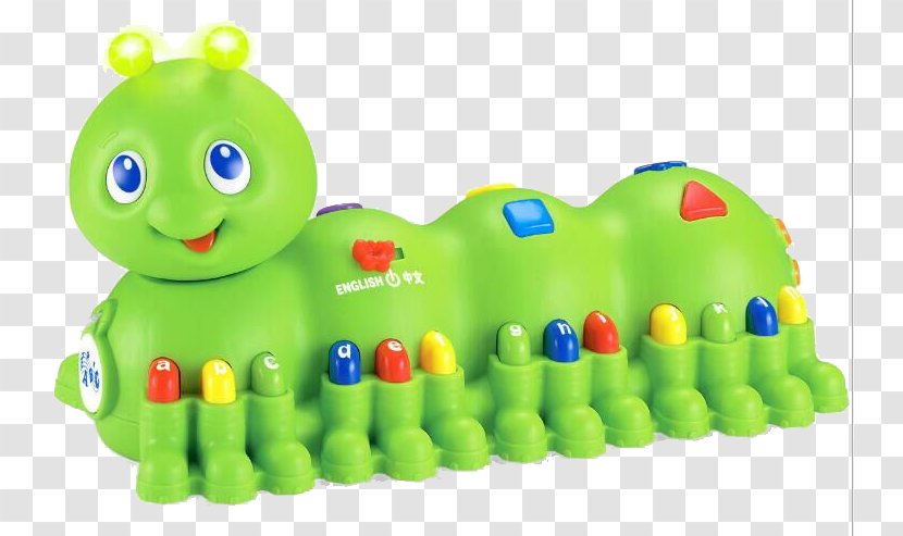 Caterpillar Inc. Toy Learning Child - Green - Keyboard Early Education Machine Transparent PNG