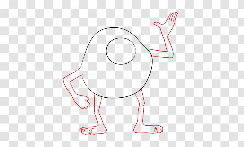 Line Art Clip Drawing Cartoon /m/02csf - Tree - Mike Wazowski Transparent PNG