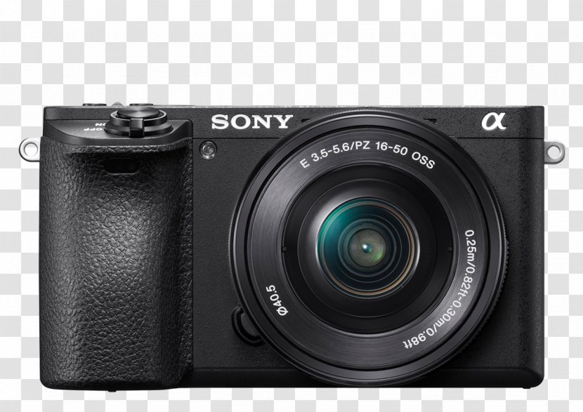 Sony α6000 E-mount E PZ 16-50mm F/3.5-5.6 OSS Mirrorless Interchangeable-lens Camera 55-210mm F/4.5-6.3 - Alpha 6300 Transparent PNG