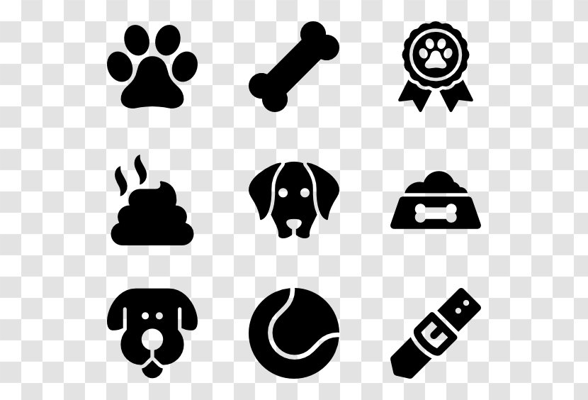 Dog Clip Art - Black And White - Pet Clipart Transparent PNG