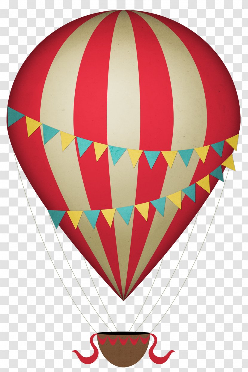 Hot Air Balloon Aviation Clip Art - Scrapbooking Transparent PNG