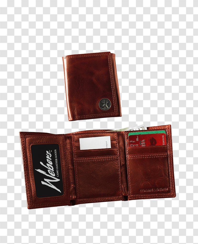 Wallet Leather Pocket Money Clip - Tri-fold Transparent PNG