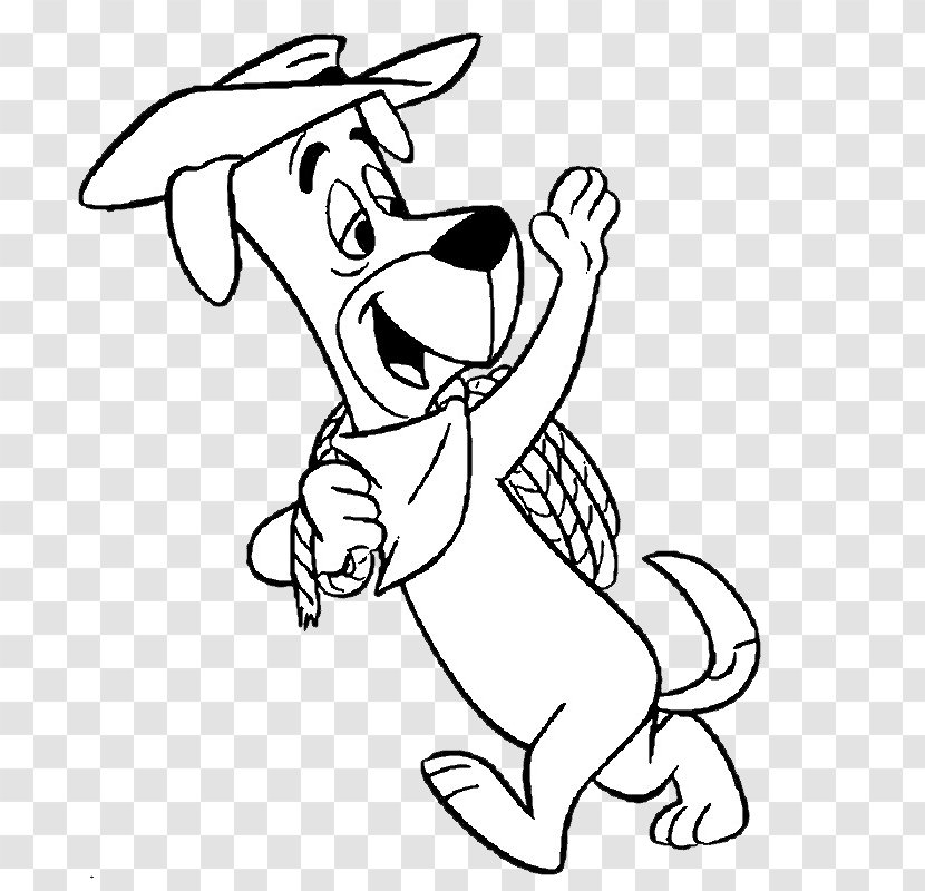 Huckleberry Hound Dog Coloring Book - Tree - He Waved Goodbye Puppy Transparent PNG