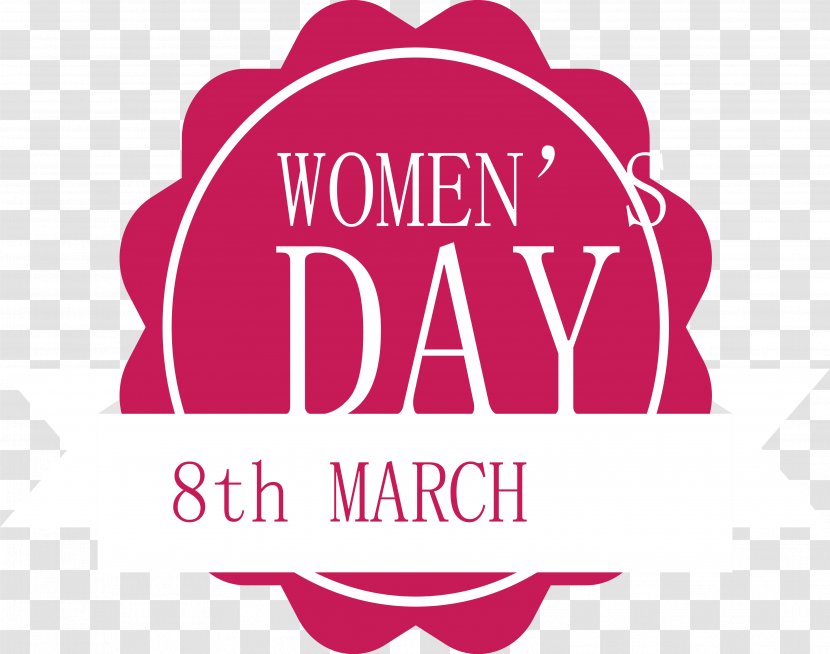 Logo International Womens Day Woman - Magenta - Women 's Vector Design Transparent PNG