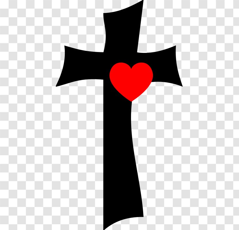 Heart Cross Clip Art - Thumbnail - Cliparts Transparent PNG