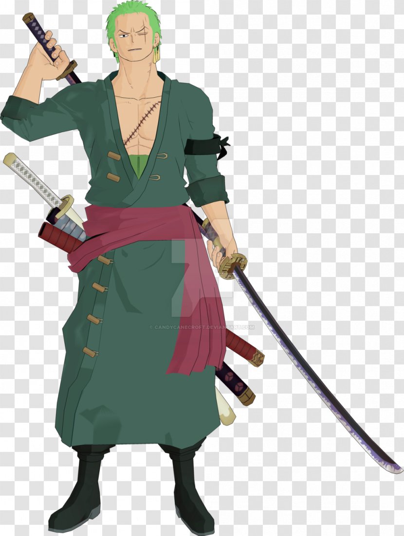 Cartoon Costume Profession Character - One Piece Zoro Logo Transparent PNG
