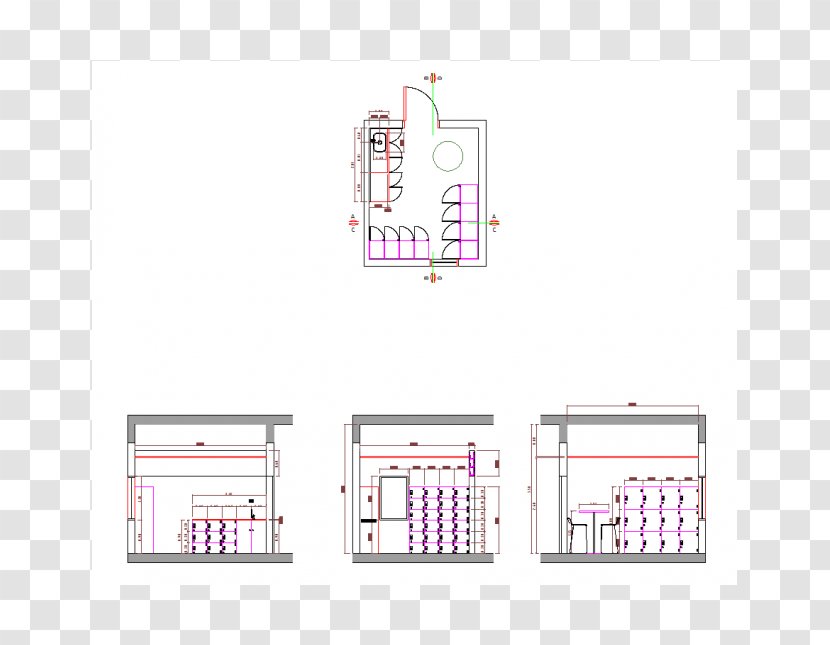 Changing Room Computer-aided Design .dwg Drawing - Area - Highways Transparent PNG