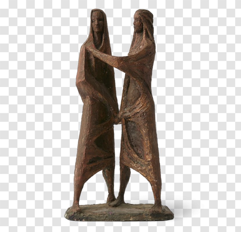 Bronze Sculpture Figurine Classical Book - Abraham AND ISAAC Transparent PNG