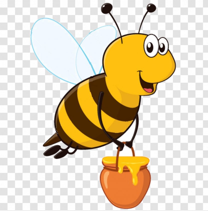 Honey Bee Jar Clip Art Transparent PNG