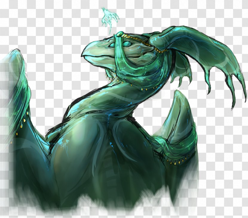 Dragon Organism - Mythical Creature - Bottom Slowly Rising Bubbles Transparent PNG