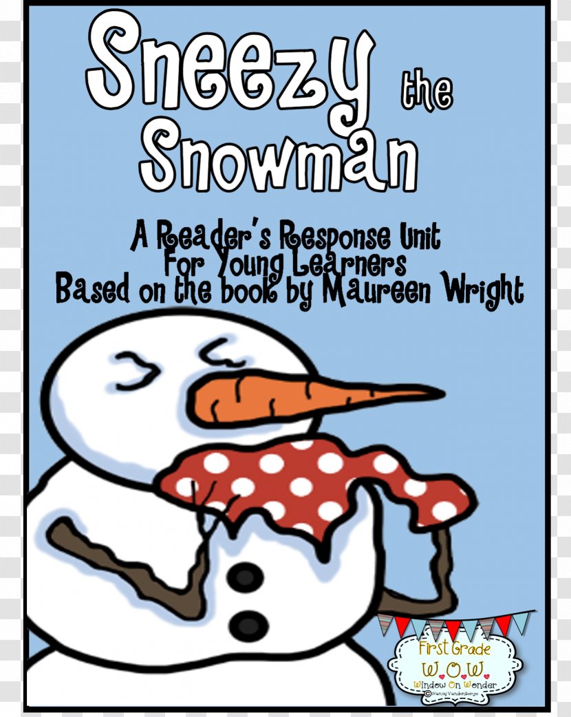 Sneezy The Snowman First Grade Book Fiction Reading - Paperback Transparent PNG