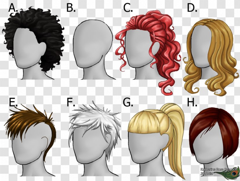 Wig Brown Hair Illustration Human - Color - 70s Hairstyles Transparent PNG
