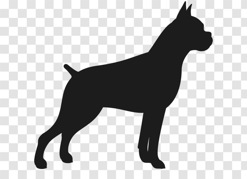 German Shepherd Rottweiler Dobermann - Black - Silhouette Boxing Transparent PNG