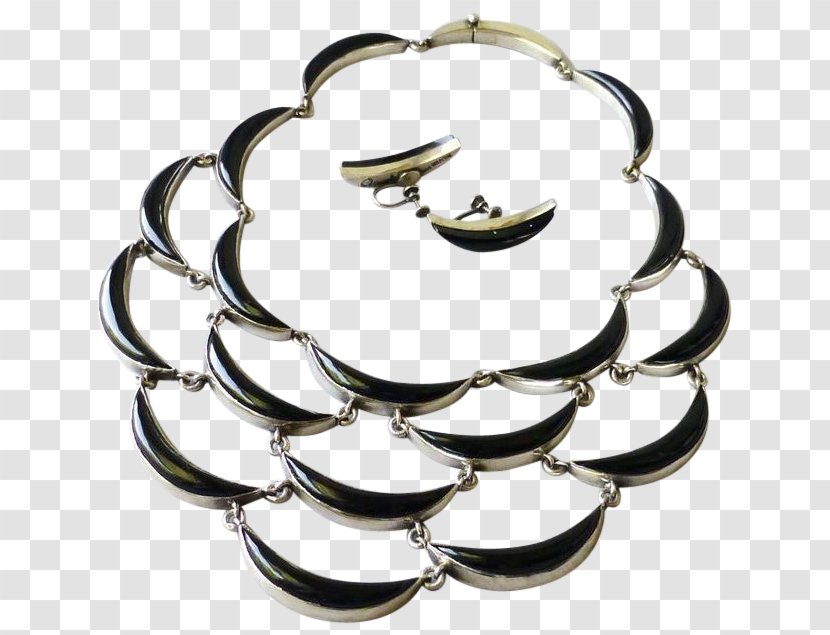 Bracelet Earring Silver Necklace Jewellery - Metal Transparent PNG