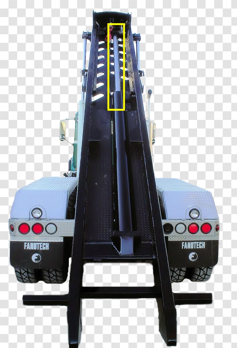 Roll-off Hoist Intermodal Container Rail Transport Truck - Cylinder - Chain Cable Transparent PNG