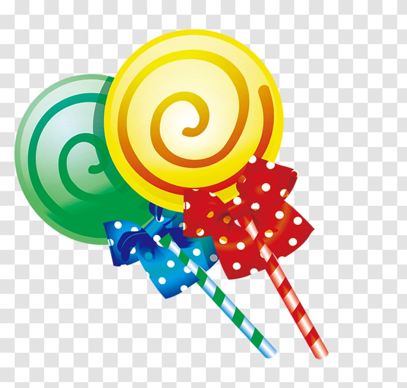 Lollipop Candy Cartoon Clip Art - Food - Yellow Decoration Pattern Transparent PNG