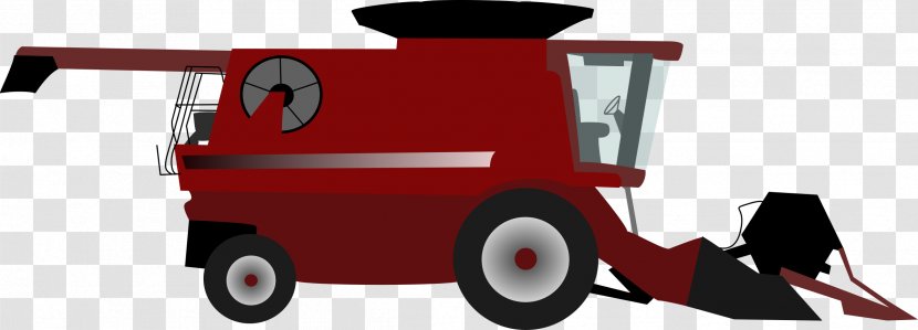Combine Harvester Farm Clip Art - Motor Vehicle - Grain Tractor Transparent PNG