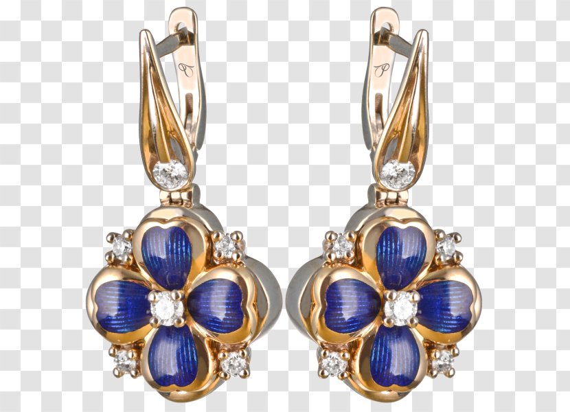 Sapphire Earring Jewellery Cobalt Blue Silver Transparent PNG