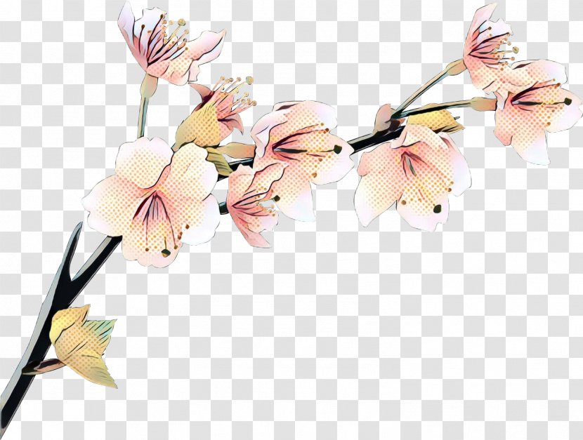 Pop Art Retro Vintage - Cut Flowers - Artificial Flower Branch Transparent PNG
