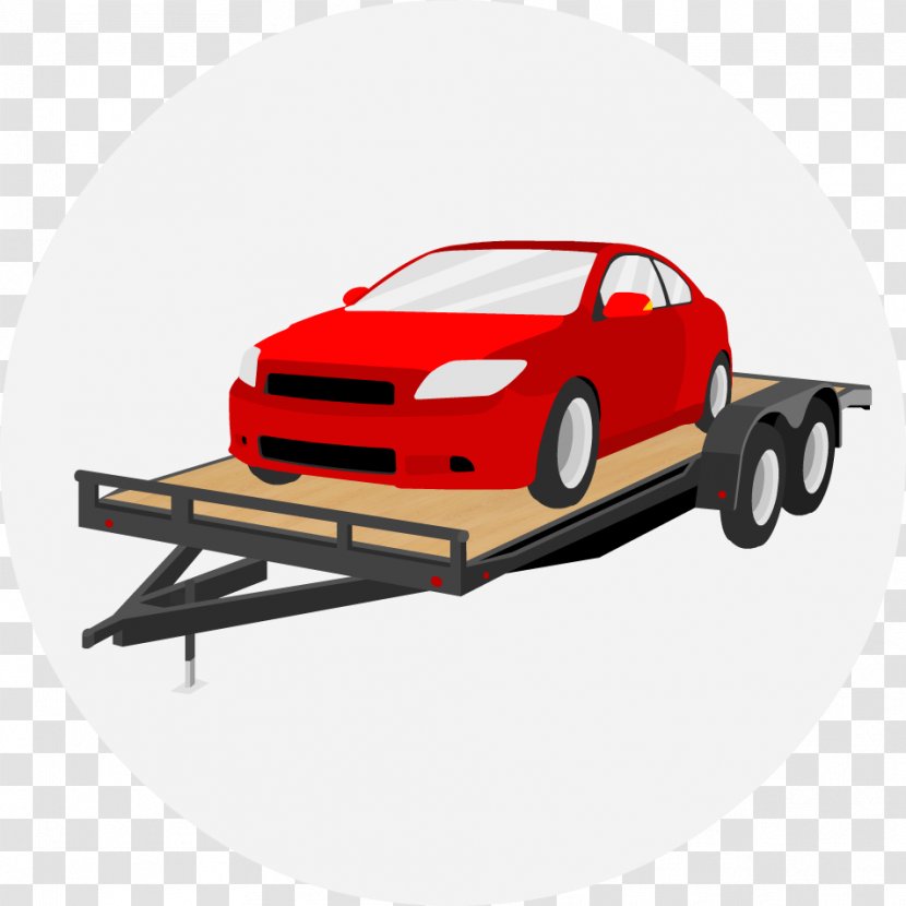 Car Vehicle Trailer Clip Art - Red - Hauler Cliparts Transparent PNG