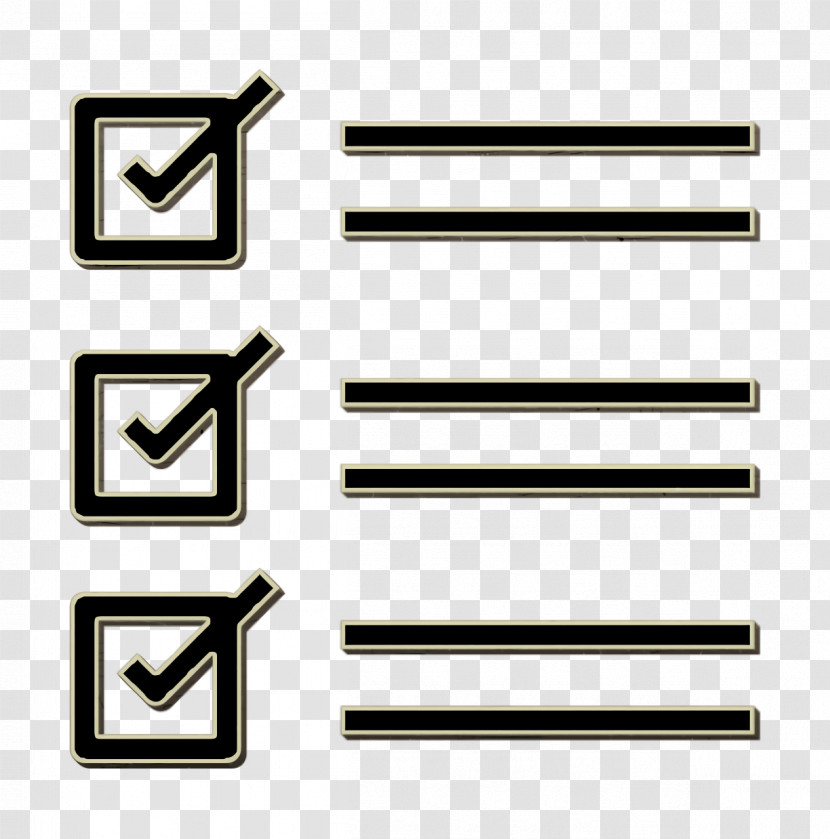 Checklist Icon Black Friday Icon Transparent PNG