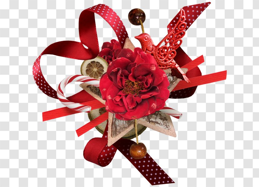 Christmas Gift Flower Bouquet Clip Art - Saint Valentine Transparent PNG