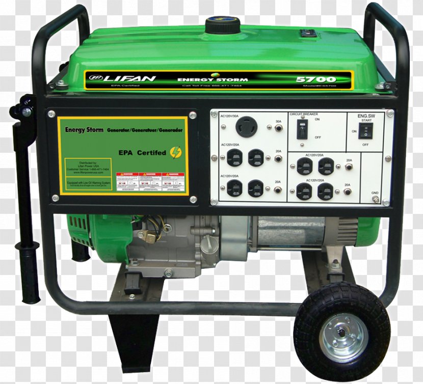 Electric Generator Lifan Group Engine-generator Energy Gasoline - Manufacturing Transparent PNG