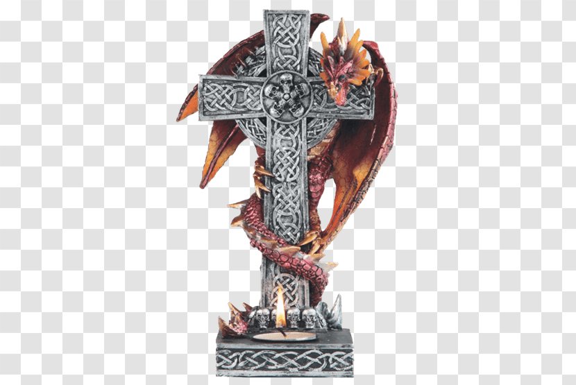Crucifix Statue Celtic Cross Christian - Artifact - Gothic Transparent PNG