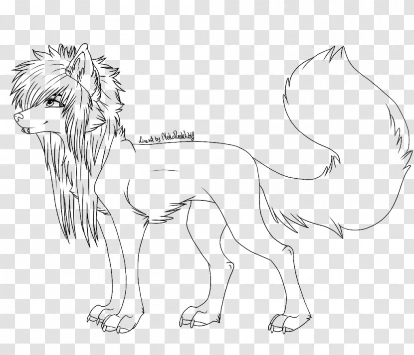 Lion Line Art DeviantArt Sketch - Wildlife Transparent PNG