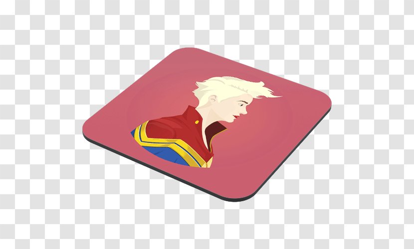 Maroon Rectangle - Captain Marvel Star Transparent PNG