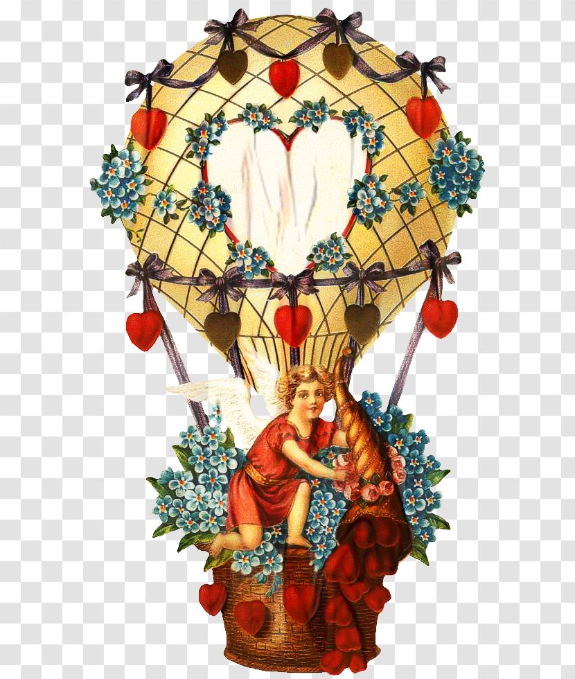 Hot Air Balloon - Heart - Painting Greeting Note Cards Transparent PNG