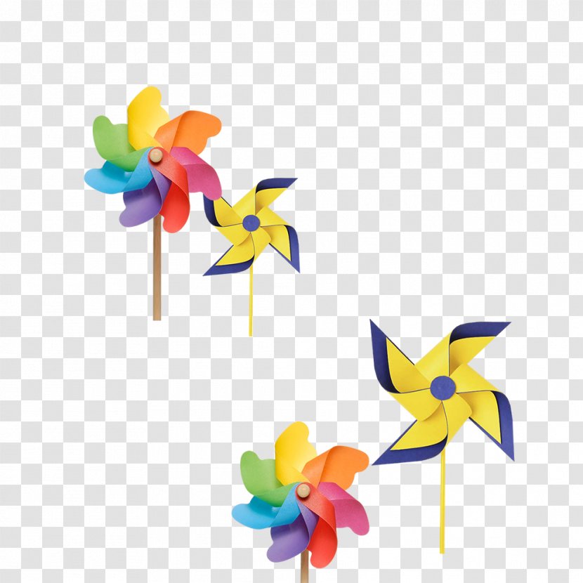Pinwheel Toy Paper Windmill - Fundal - Hand-painted Transparent PNG