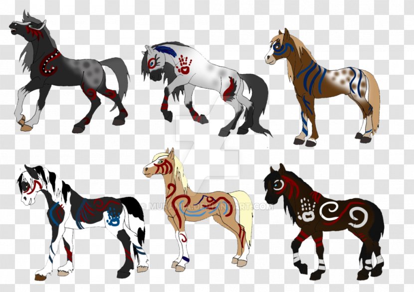 Pony Mustang Stallion Foal Colt - Animal Figure - Tribal Horse Transparent PNG