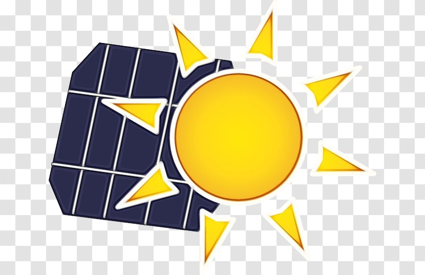 Electricity Logo - Paint - Yellow Solar Cell Efficiency Transparent PNG