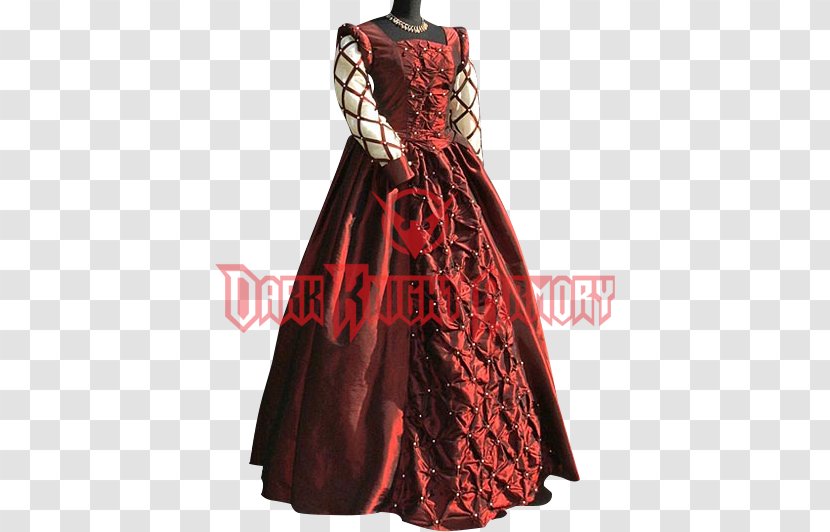 Ball Gown Cocktail Dress Costume - English Medieval Clothing Transparent PNG